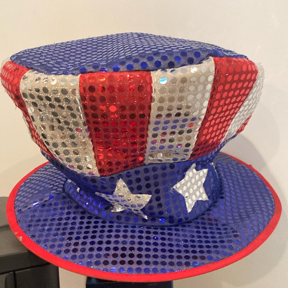 Patriotic Sequin Party Hat